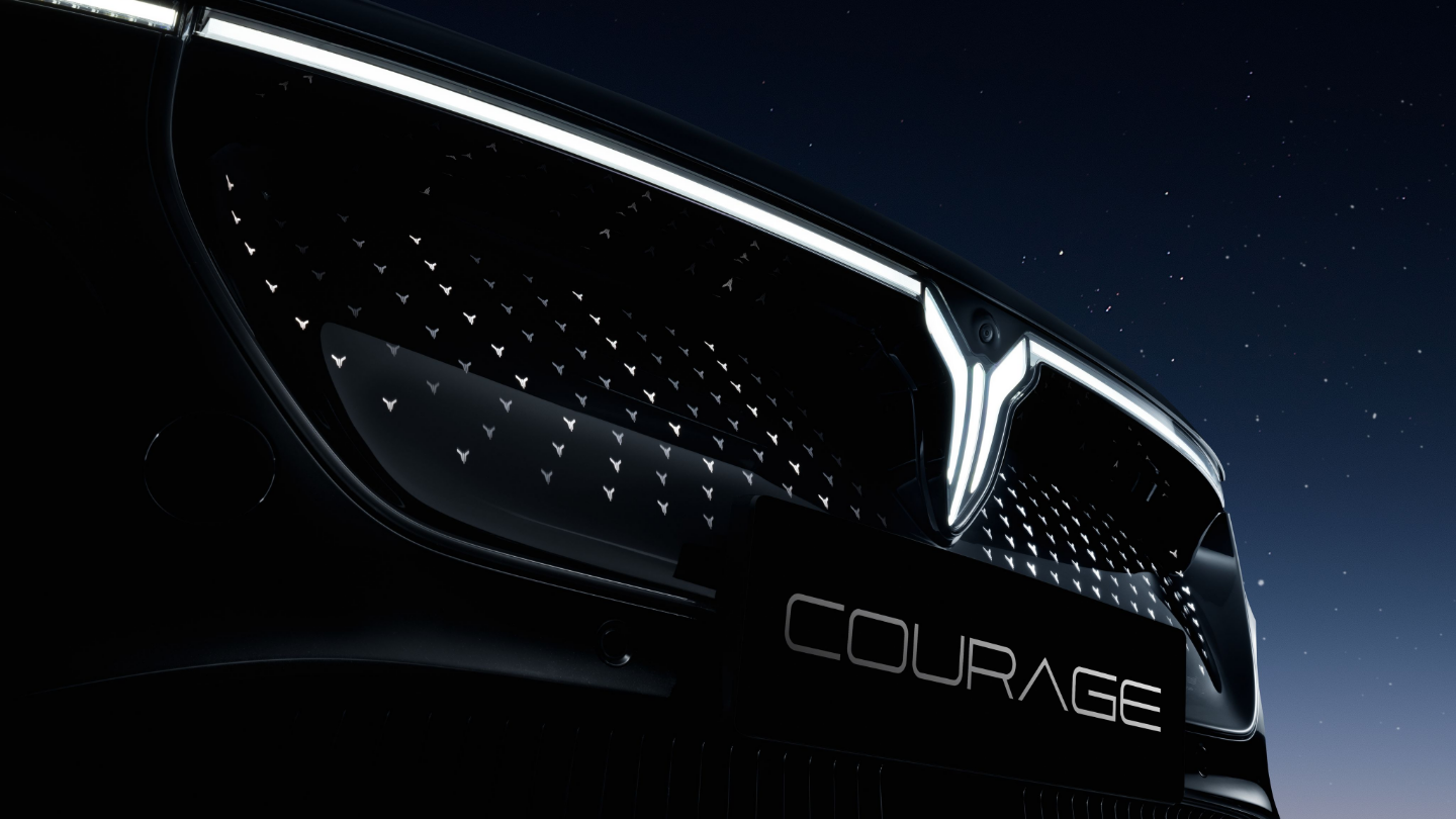 Prednja maska v slogu galaksije